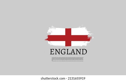 Diseño vectorial de la bandera del pincel de Inglaterra
