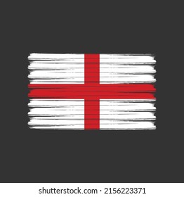 England colorful brush strokes painted national country flag icon