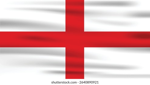 England Country Flag 3d. Official England Flag With Original Color and Size Proportion