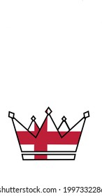 England country flag vector in crown