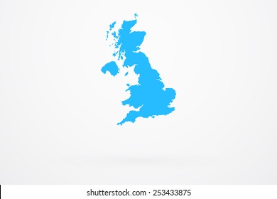 England Country Vector Map