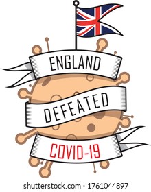 england defeated covid-19 europe color printable vector