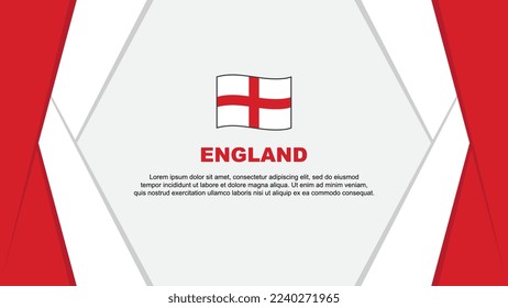 England Flag Abstract Background Design Template. England Independence Day Banner Cartoon Vector Illustration. England Design