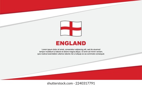 England Flag Abstract Background Design Template. England Independence Day Banner Cartoon Vector Illustration. England Flag
