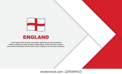 England Flag Abstract Background Design Template. England Independence Day Banner Cartoon Vector Illustration. England Template