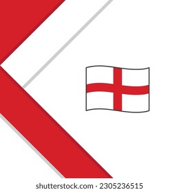 Plantilla de diseño de fondo de resumen de la bandera de Inglaterra. Banner del Día de la Independencia de Inglaterra en medios sociales. Inglaterra