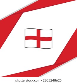 Plantilla de diseño de fondo de resumen de la bandera de Inglaterra. Banner del Día de la Independencia de Inglaterra en medios sociales. Fondo de Inglaterra