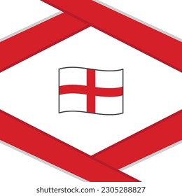 Plantilla de diseño de fondo de resumen de la bandera de Inglaterra. Banner del Día de la Independencia de Inglaterra en medios sociales. Ilustración de Inglaterra