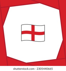 England Flag Abstract Background Design Template. England Independence Day Banner Social Media Post. England Independence Day