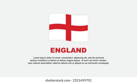 England Flag Abstract Background Design Template. England Independence Day Banner Social Media Vector Illustration. England Background
