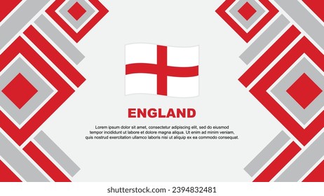 England Flag Abstract Background Design Template. England Independence Day Banner Wallpaper Vector Illustration. England