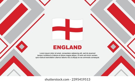 Plantilla de diseño de fondo de resumen de la bandera de Inglaterra. Ilustración vectorial del Cartel del Día de la Independencia de Inglaterra. Bandera de Inglaterra