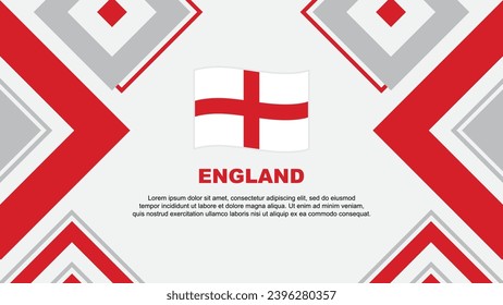 Plantilla de diseño de fondo de resumen de la bandera de Inglaterra. Ilustración vectorial del Cartel del Día de la Independencia de Inglaterra. Día de la Independencia de Inglaterra