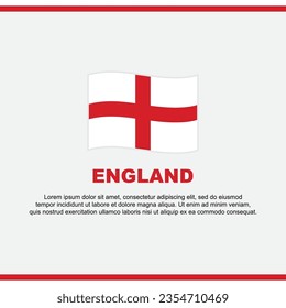England Flag Background Design Template. England Independence Day Banner Social Media Post. England Design