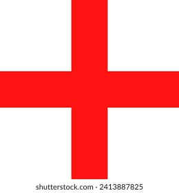 England flag, bandeira da Inglaterra, vector