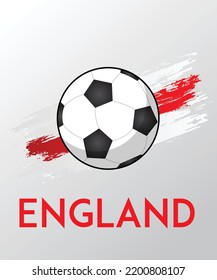 England flag with Brush Effect for Soccer Theme