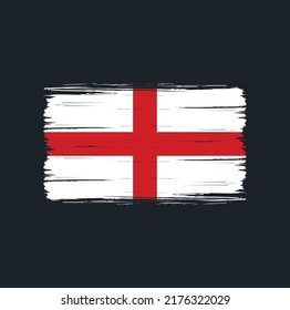 England Flag Brush. National Flag
