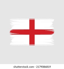 England Flag Brush. National Flag