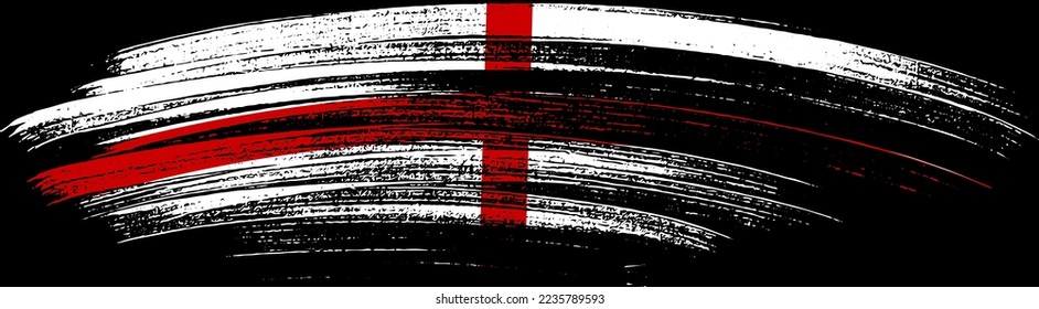 England  flag with brush paint textured isolated  on png or transparent background,Symbol  of England,template for banner,advertising ,promote, design,vector,top  win football country