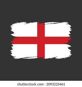 England flag brush strokes painted 