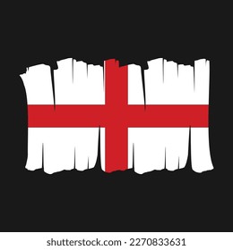 Ilustración del vector del pincel de bandera de Inglaterra