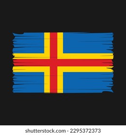 England Flag Brush Vector Illustration