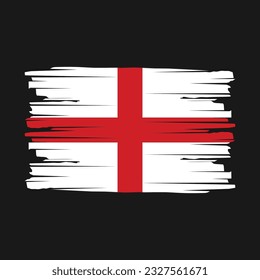 England Flag Brush-Vektorgrafik