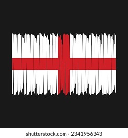 England Flag Brush-Vektorgrafik