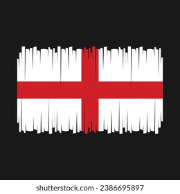 Ilustración del vector del pincel de bandera de Inglaterra
