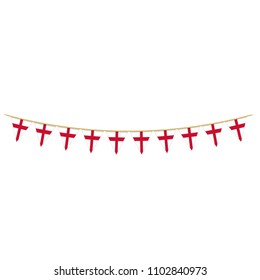 England Flag Bunting