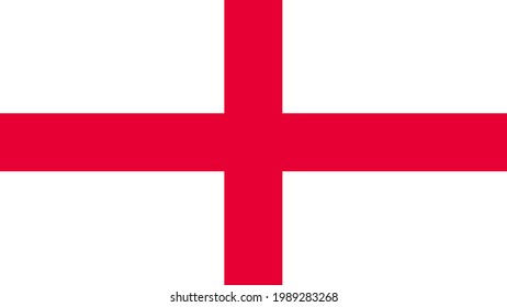 England Flag English National Symbol Isolated Stock Vector (royalty 