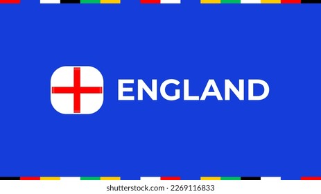 england flag  euro, european football 2024 tournament.