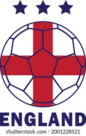 England flag football and soccer team design illustration hight quality