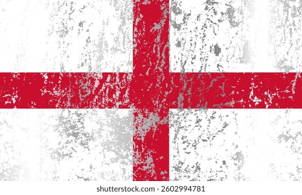 England flag with grunge effect.