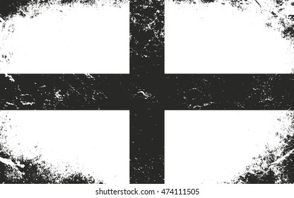 England flag in grunge style, distressed texture.