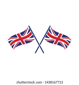 england flag icon logo vector illustration design template