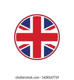 england flag icon logo vector illustration design template