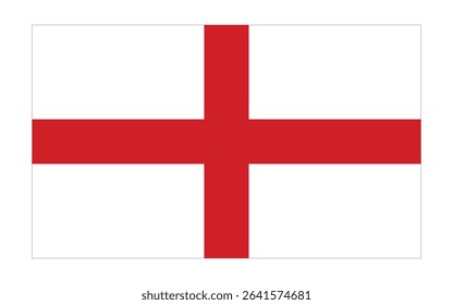 England Flag Icon – Official National Flag of England in Flat Vector Style with Standard Colors and Proportions.
