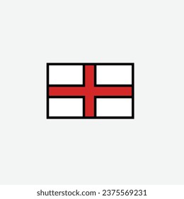 England flag icon vector illustration