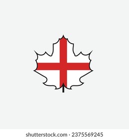 Ilustración vectorial del icono de la bandera de Inglaterra