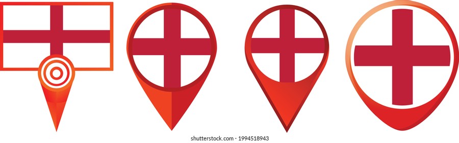England flag icon . web icon set . icons collection. Simple vector illustration.