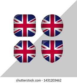 England flag icons theme. vector