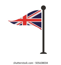 England Flag Isolated Icon Vector Illustration Stock Vector (Royalty ...