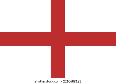 England flag isolated in official colors and Proportion Correctly vector illustration