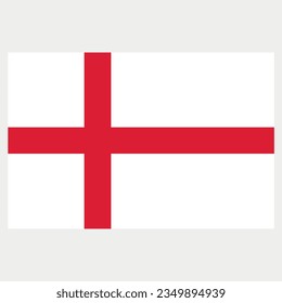 Ejemplo vectorial aislado de la bandera de Inglaterra
