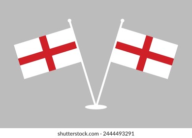 England flag, The flag of England, England national Flag Vector illustration, Standard color
