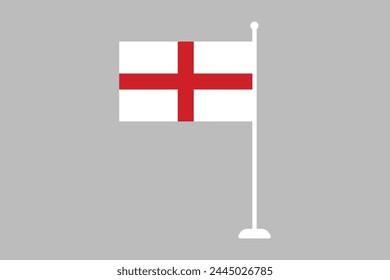 England flag, The flag of England, England national Flag Vector illustration, Standard color
