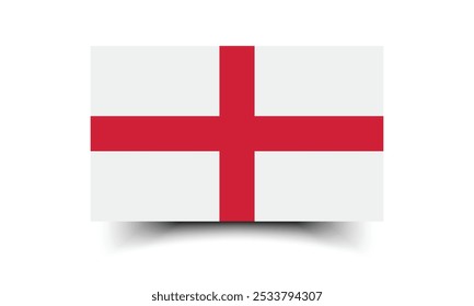 England flag official colors and proportion digital vector illustration