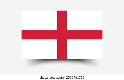 England flag official colors and proportion digital vector illustration