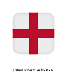 England flag, official colors. Vector illustration.